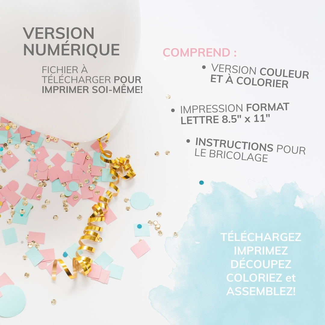 Invitation anniversaire - Thème Licorne