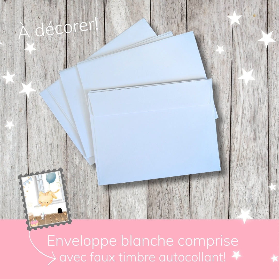 Invitation anniversaire - Thème Chaton